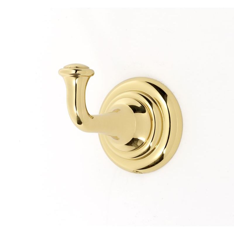 Charlies Single Robe Hook in Polished Brass