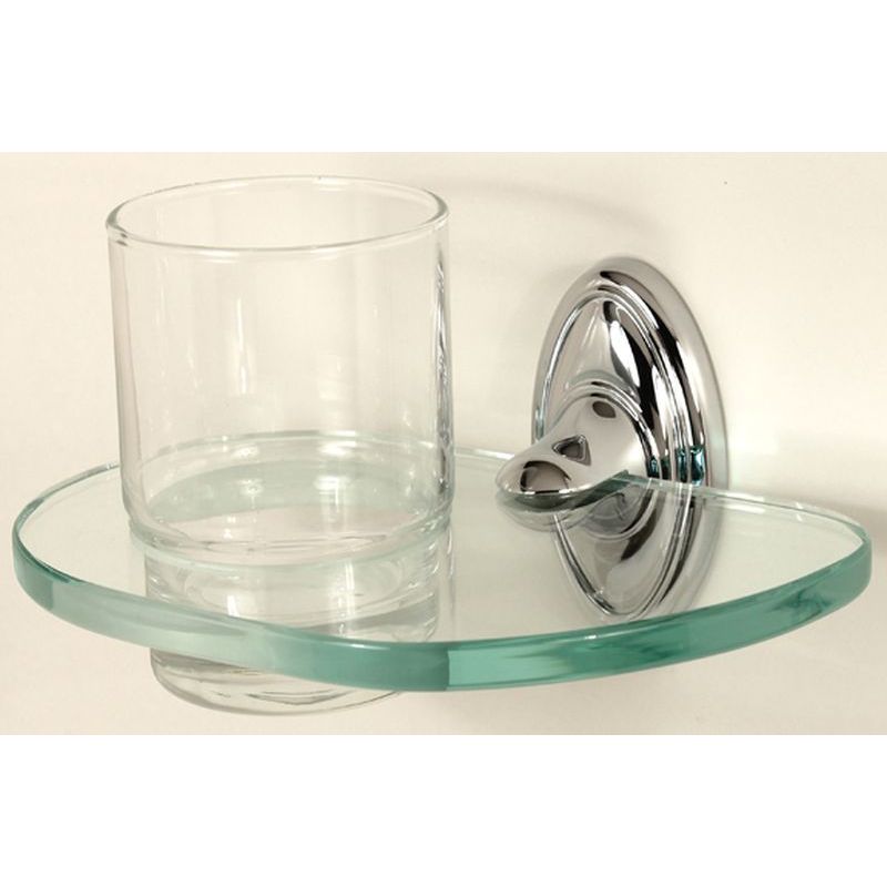 Classic Traditional Tumbler Holder w/Tumbler in Polished Chrome