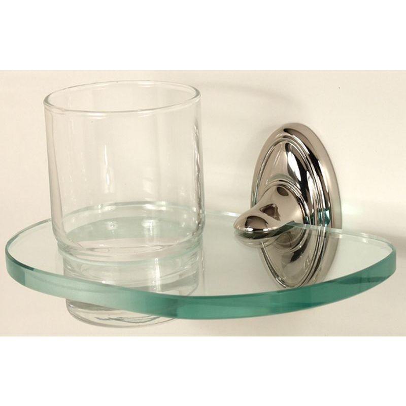 Classic Traditional Tumbler Holder w/Tumbler in Polished Nickel
