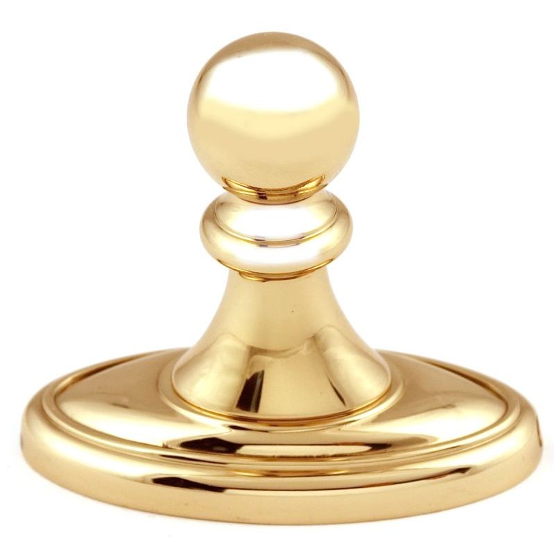 Classic Traditional 3-1/2" Robe Hook in Polished Brass