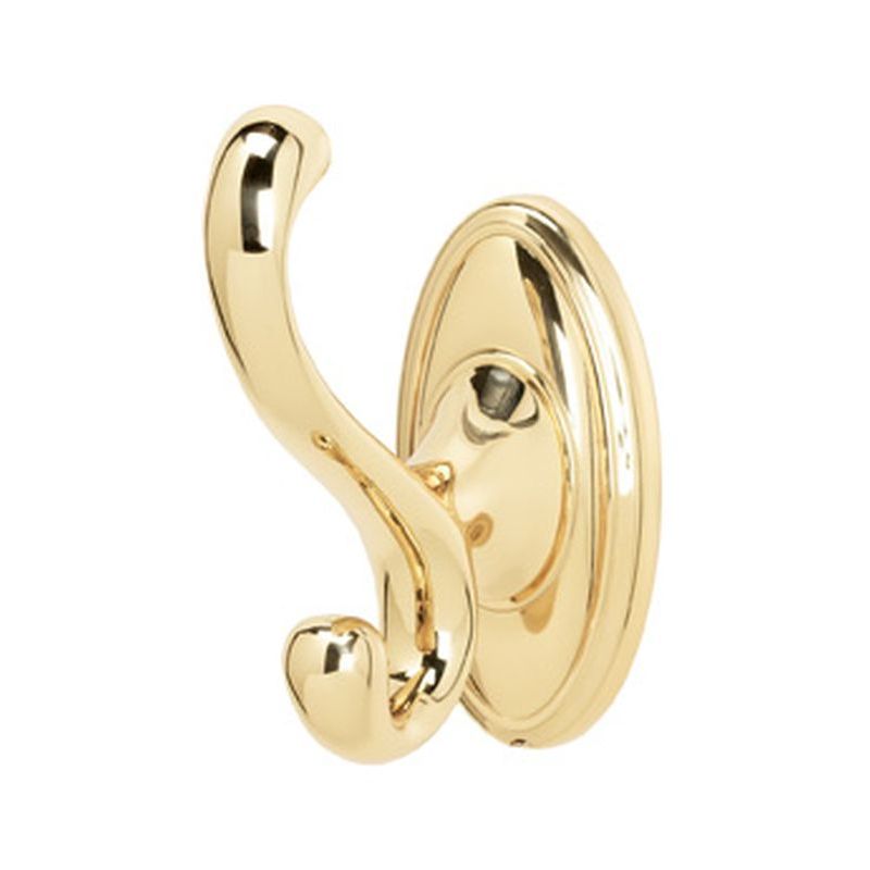 Classic Traditional 4" Robe Hook in Polished Brass