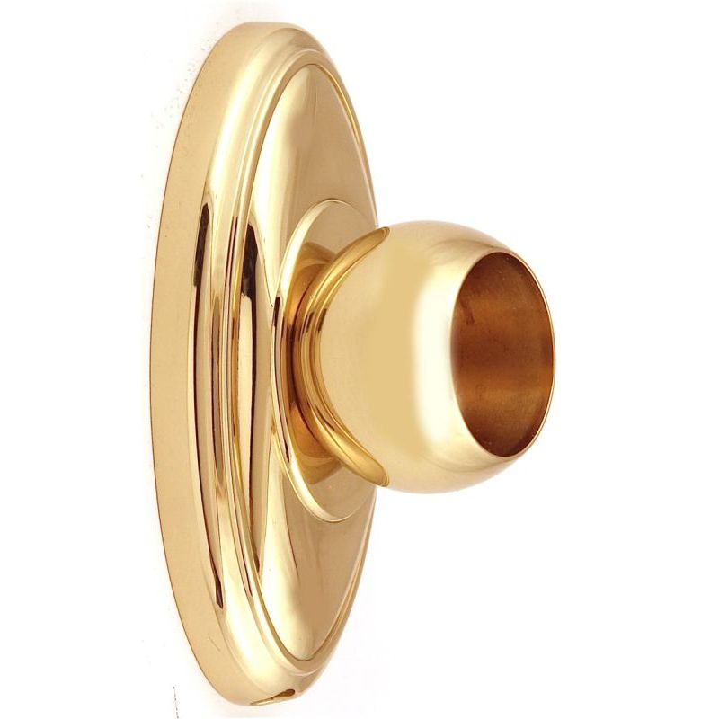 Classic Traditional Shower Rod Brackets in Polished Brass