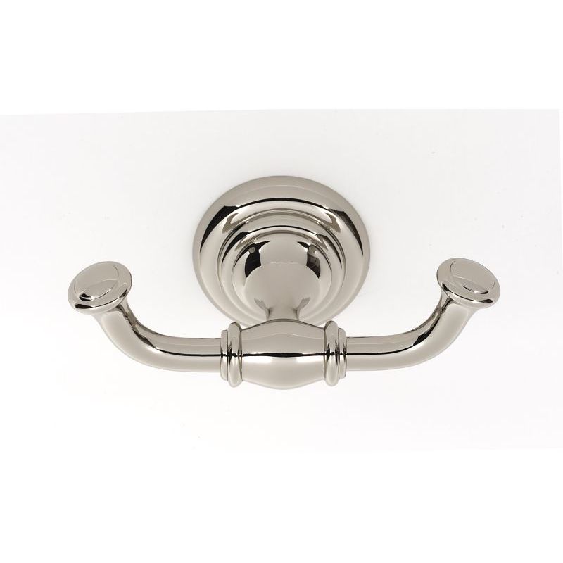 Charlies Double Robe Hook in Polished Nickel