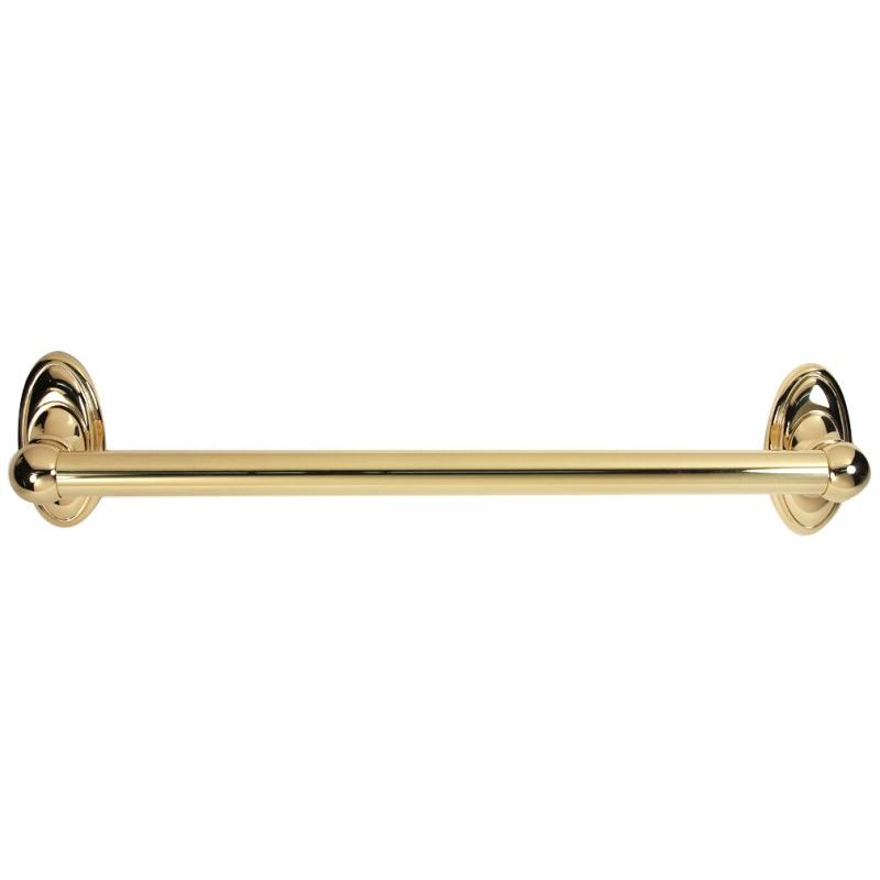 Traditional 18x1 Grab Bar in Polished Brass