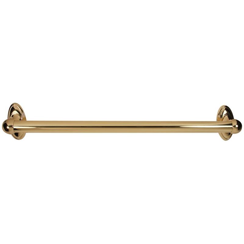 Traditional 24x1 Grab Bar in Polished Brass