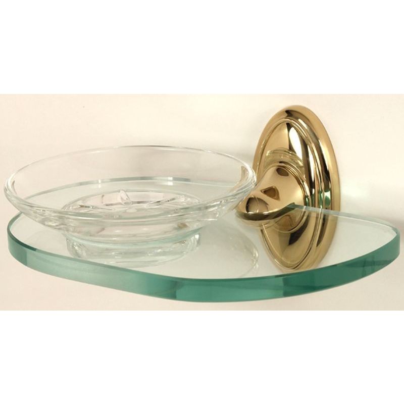 Classic Traditional Soap Dish w/Holder in Polished Antique