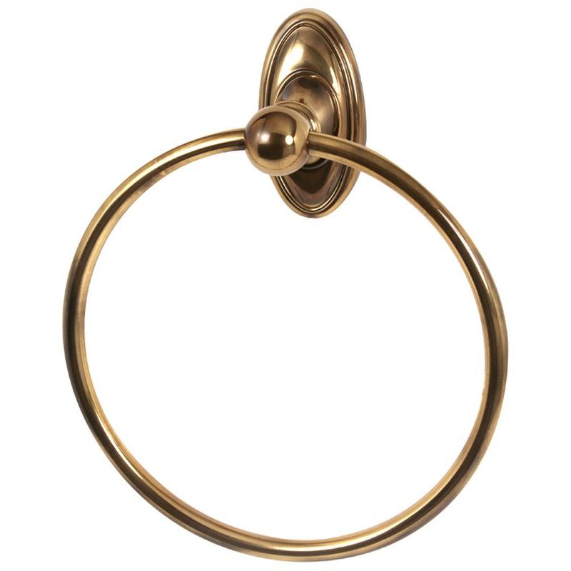 Classic Traditional 7" Towel Ring in Polished Antique
