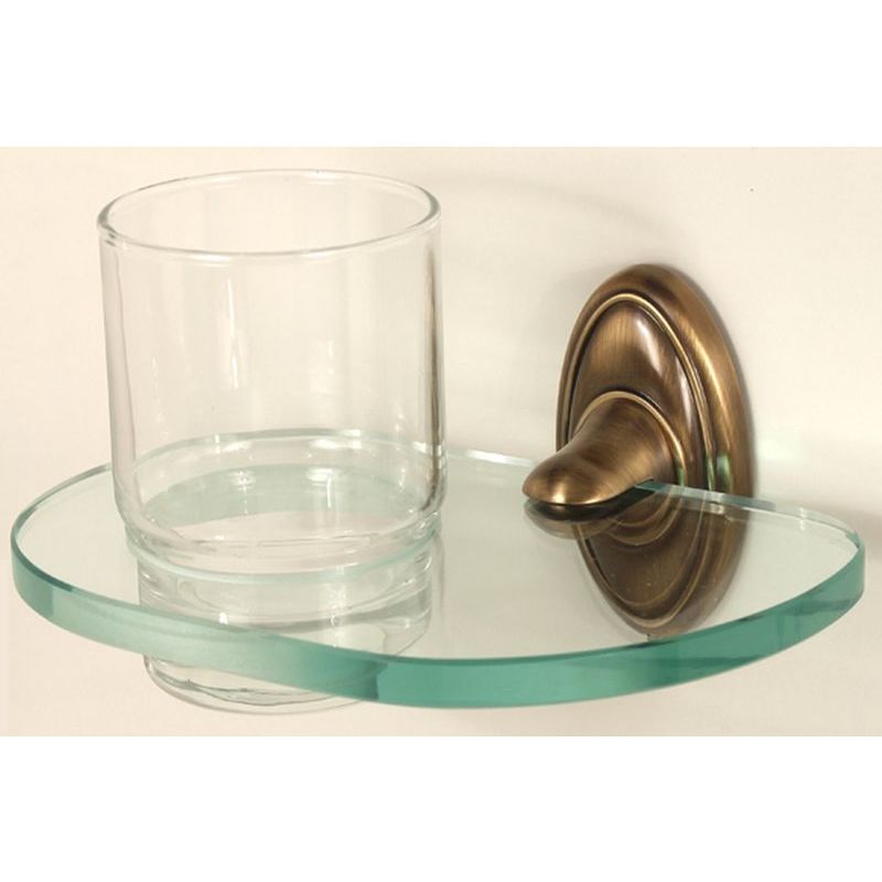Classic Traditional Tumbler Holder w/Tumbler in Antique English