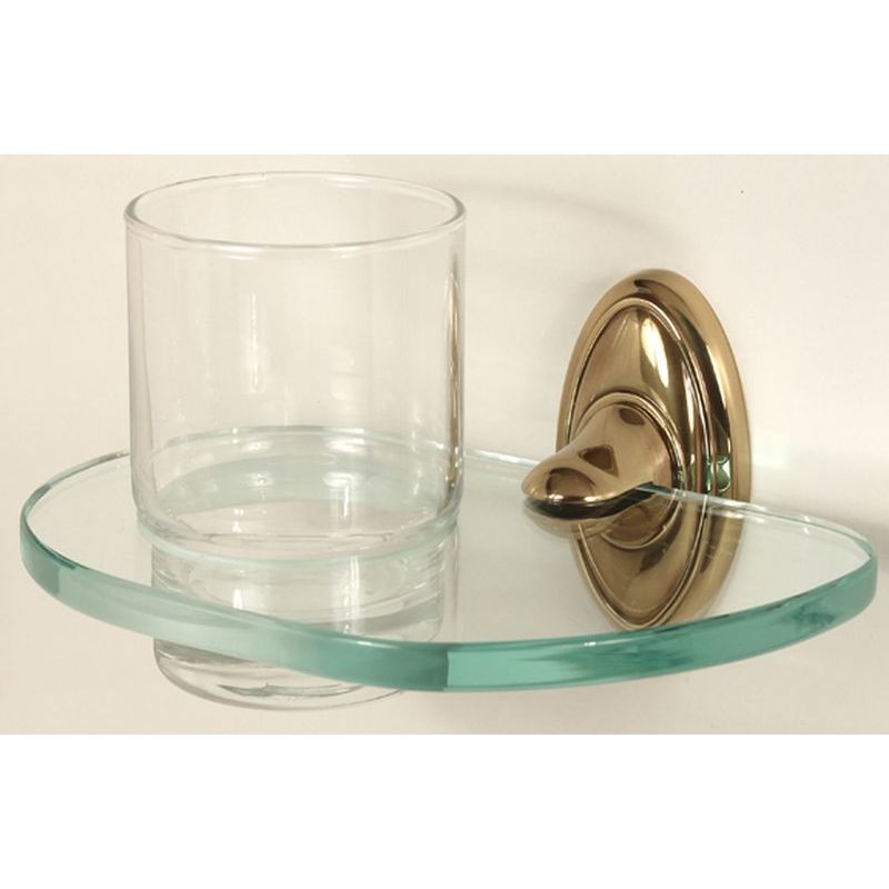 Classic Traditional Tumbler Holder w/Tumbler in Polished Antique