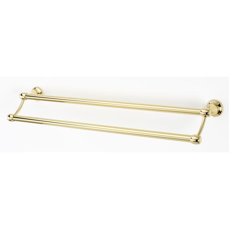 Royale 24" Double Towel Bar in Polished Brass