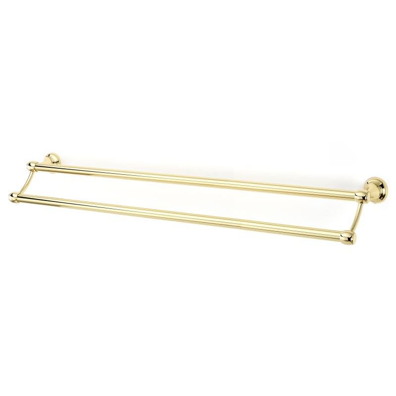 Royale 30" Double Towel Bar in Polished Brass