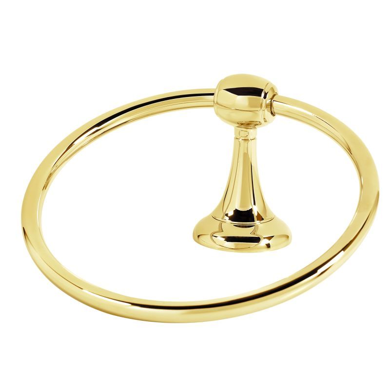 Royale 6" Towel Ring in Polished Brass