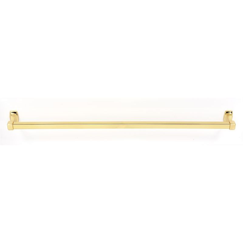 Cube 30" Towel Bar in Polished Brass