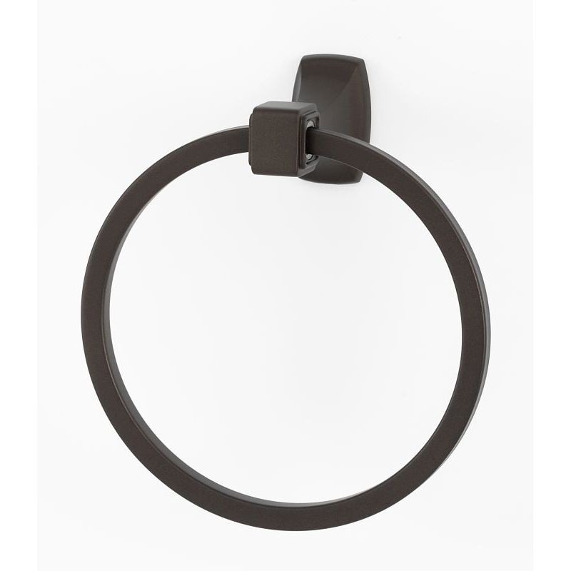 Cube 6" Towel Ring in Chocolate Bronze