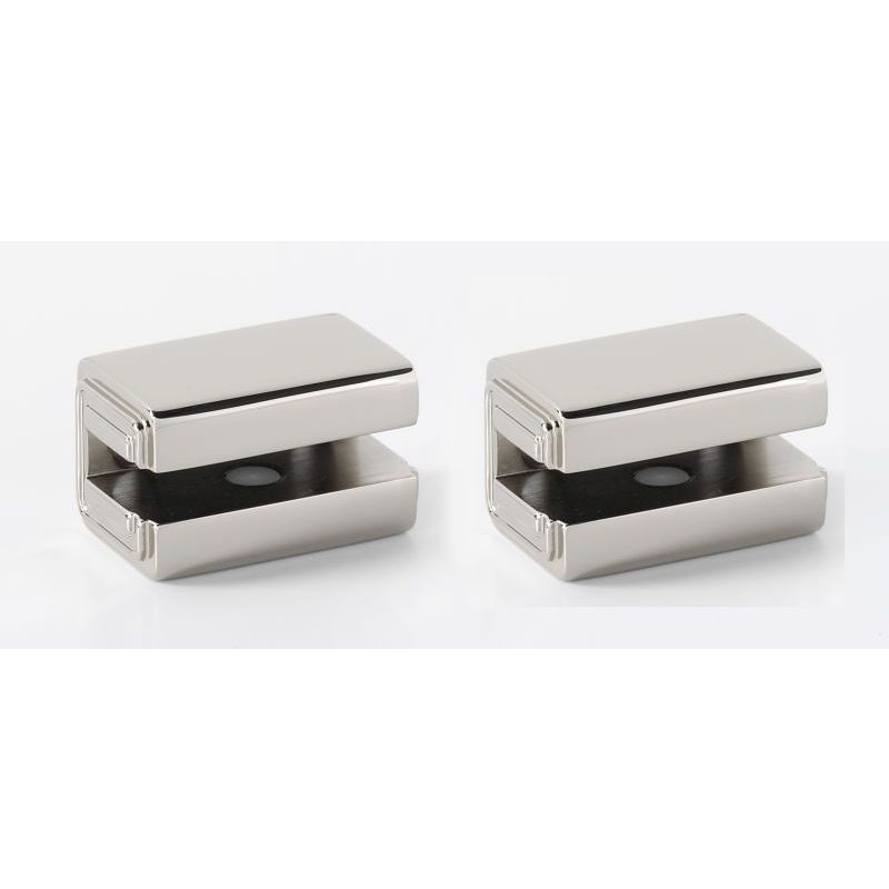 Cube Shelf Brackets in Polished Nickel