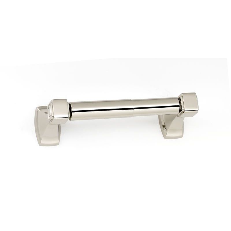 Cube Toilet Paper Holder in Polished Nickel