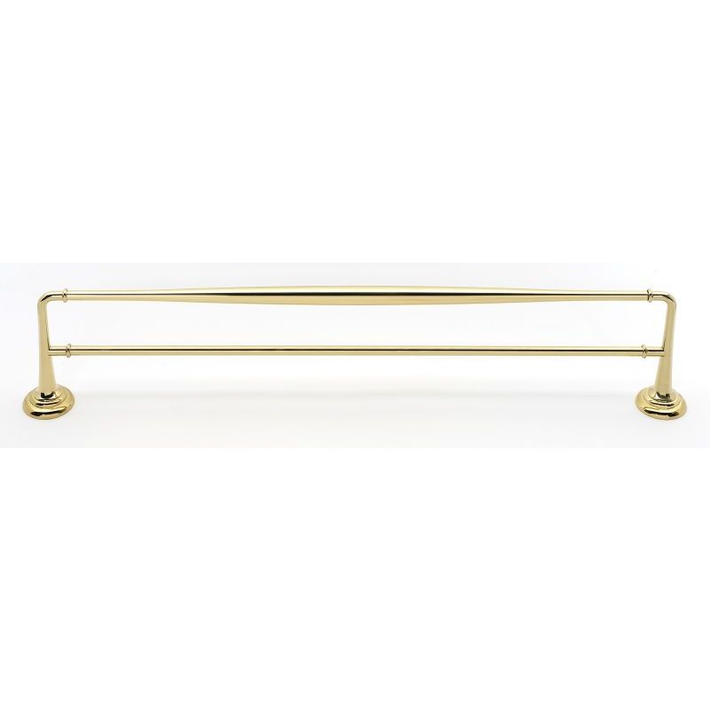 Charlies 24" Double Towel Bar in Polished Brass