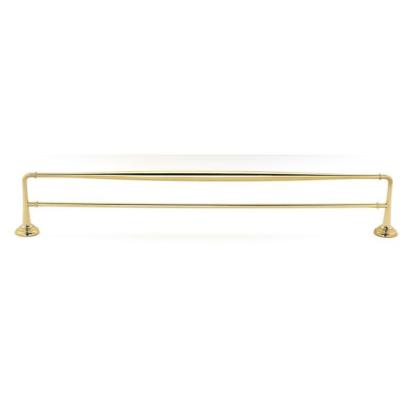 Charlies 30" Double Towel Bar in Polished Brass