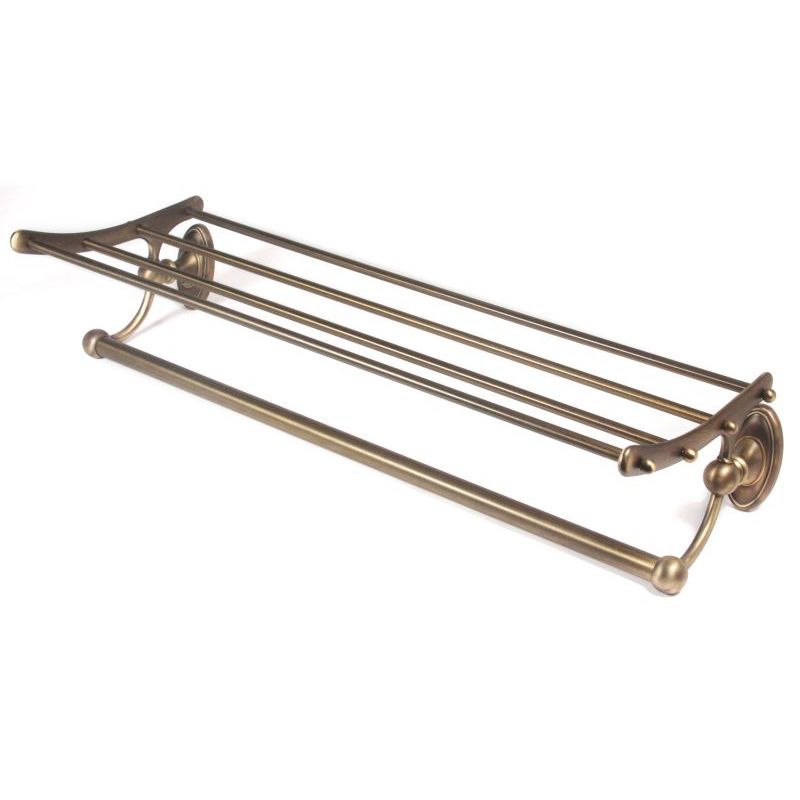 Classic Traditional 24" Double Towel Rack in Antique English Matte