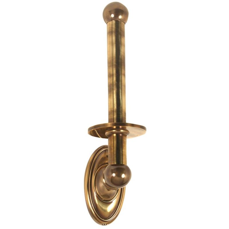 Classic Trad Reverse Toilet Paper Holder in Polished Antique
