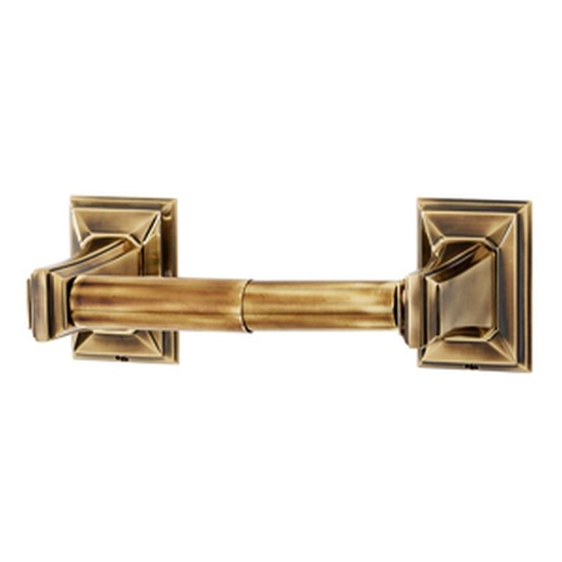 Geometric Toilet Paper Holder in Polished Antique
