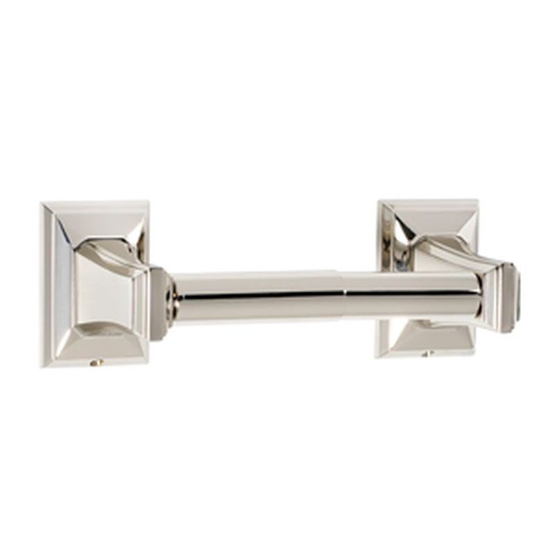 Geometric Toilet Paper Holder in Polished Nickel