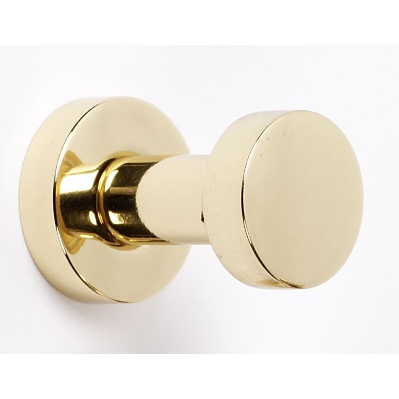 Euro 1-1/4" Robe Hook in Polished Brass