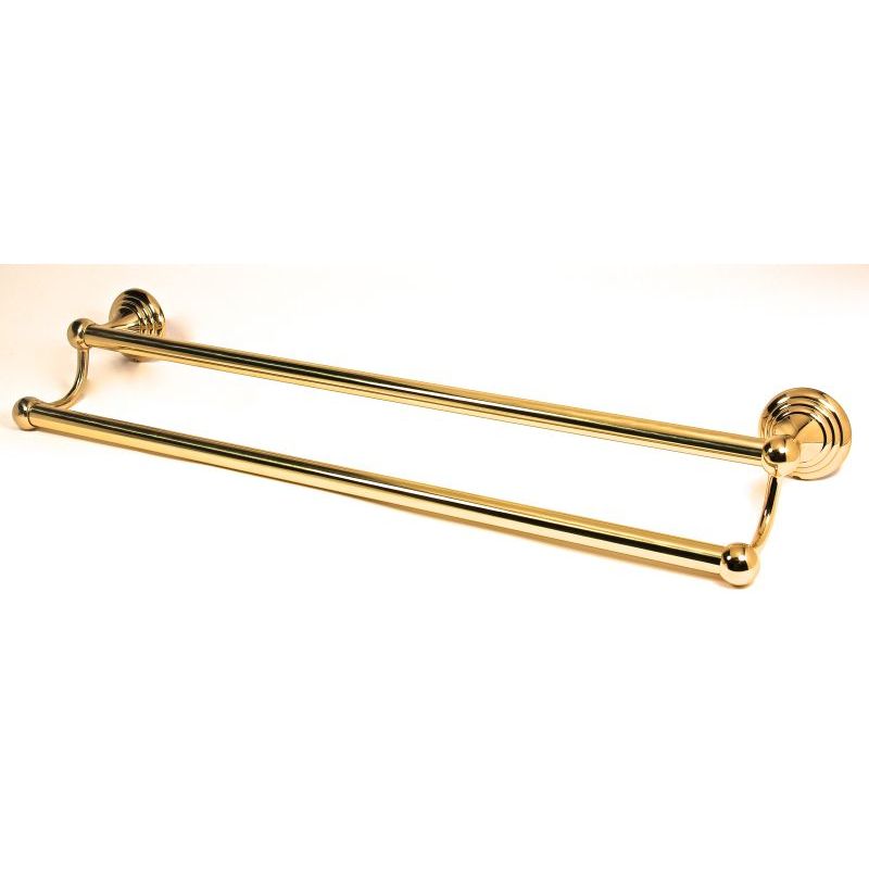 Embassy 24" Double Towel Bar in Polished Brass