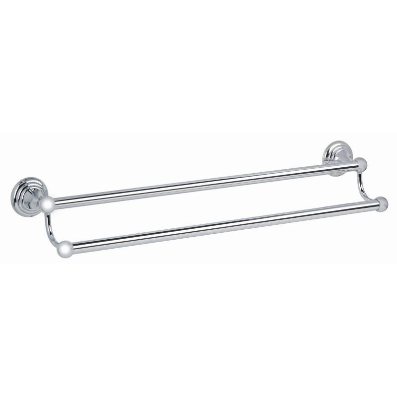 Embassy 24" Double Towel Bar in Polished Chrome