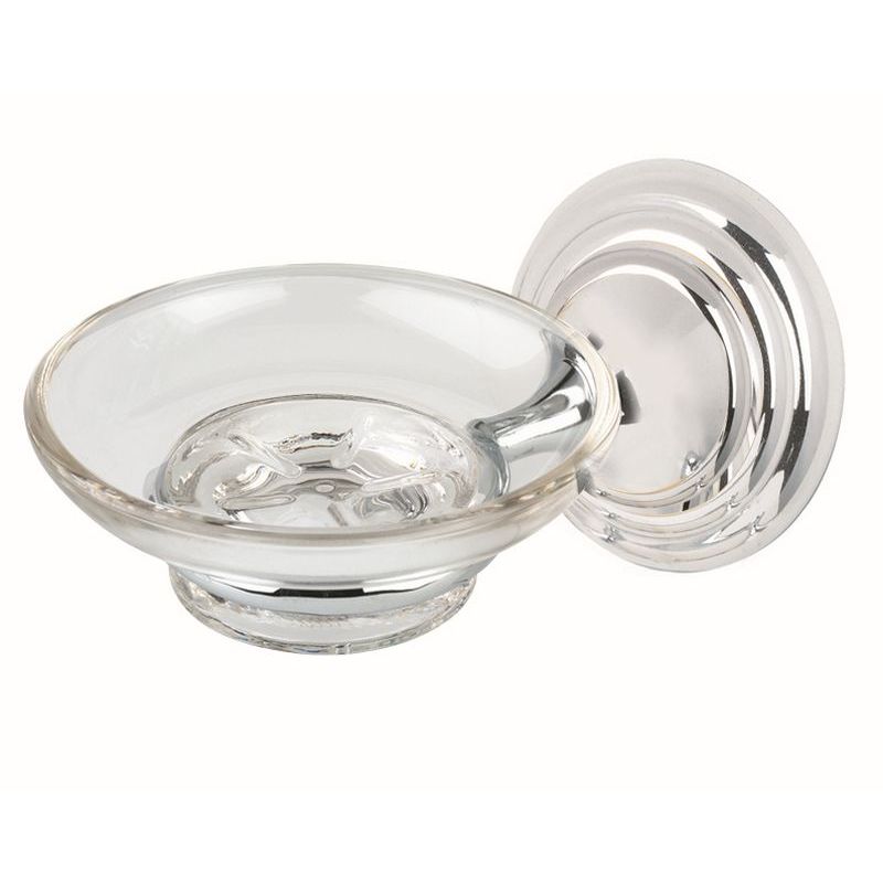 Embassy Soap Dish w/Holder in Polished Chrome
