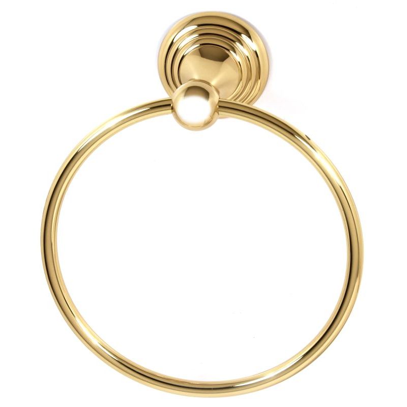 Embassy 7" Towel Ring in Polished Brass