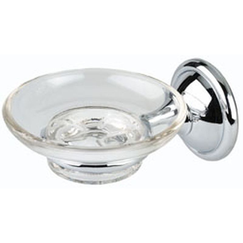 Yale Soap Dish w/Holder in Polished Chrome
