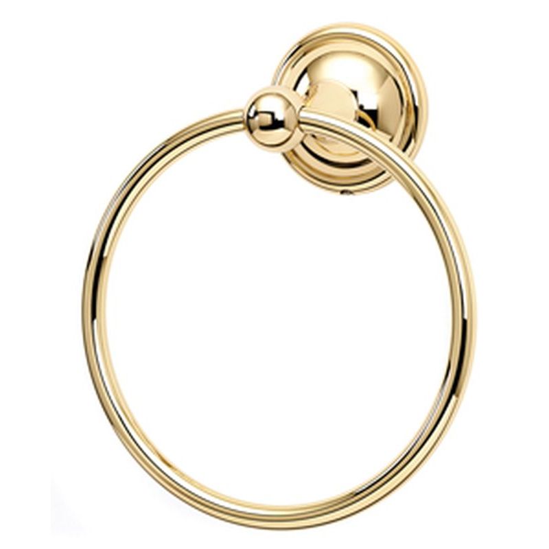 Yale 6" Towel Ring in Polished Brass