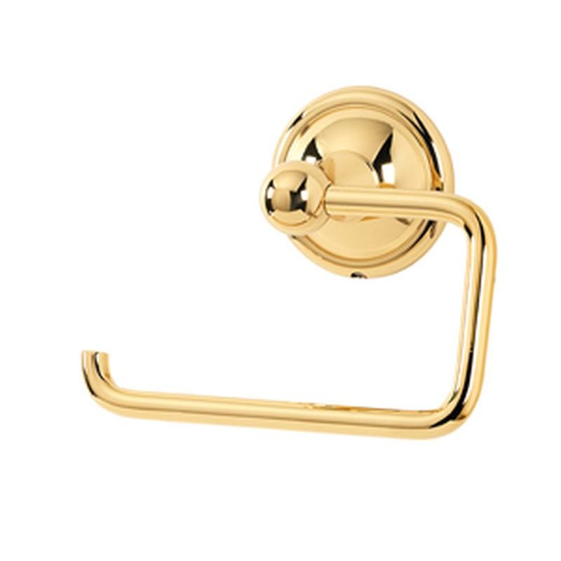 Yale Open Toilet Paper Holder in Polished Brass