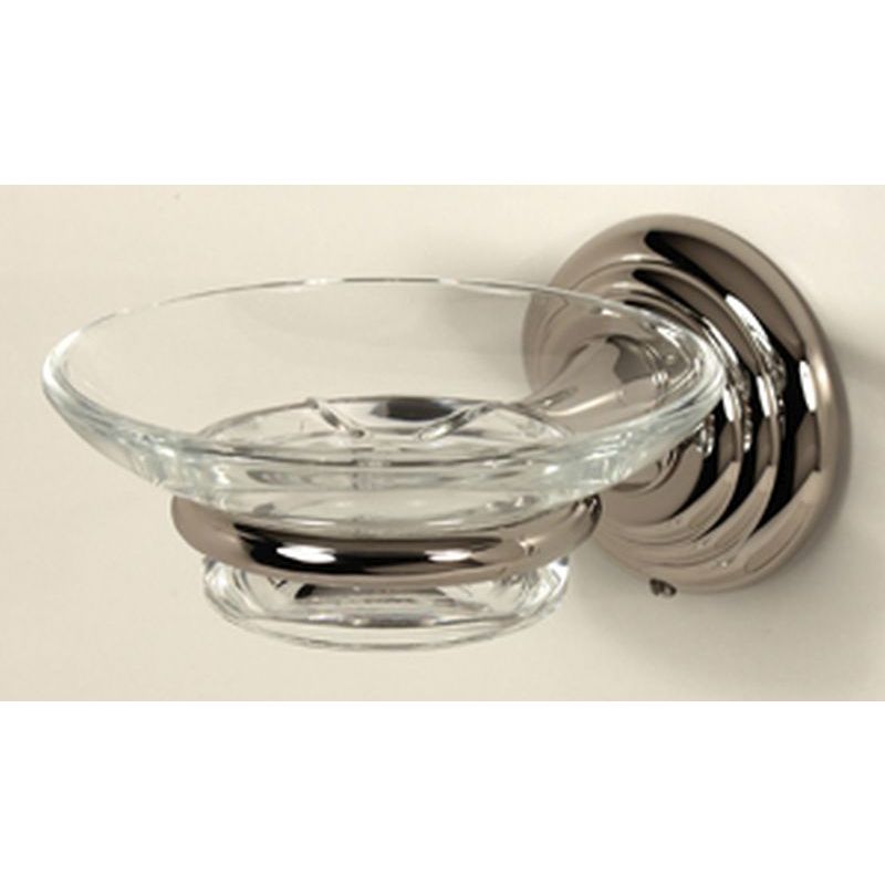 Embassy Soap Dish w/Holder in Polished Nickel
