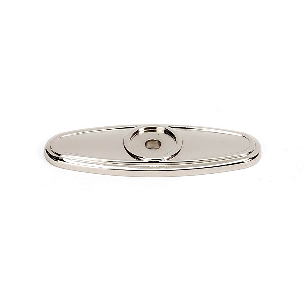 BACKPLATE 2-1/2 A1565-PN OVAL CLASSIC TRADITIONAL