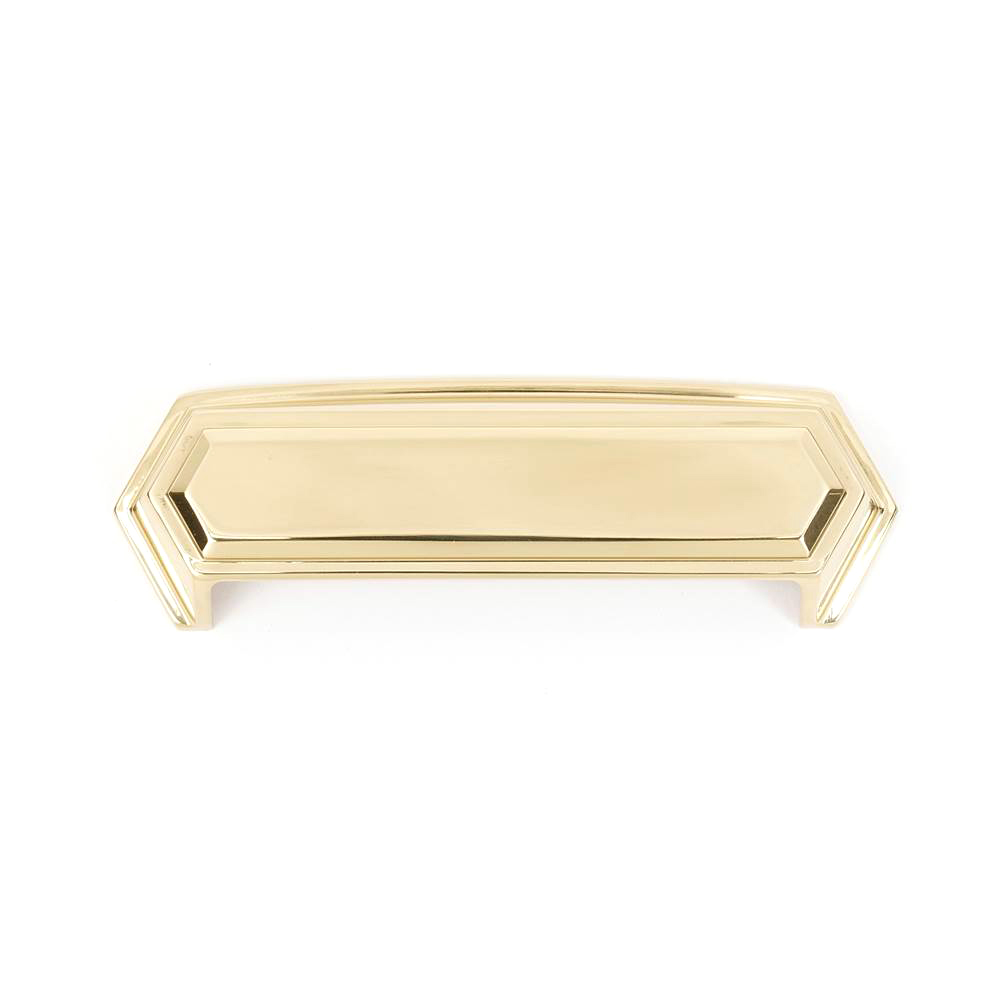 Nicole 4" Cup Pull w/Polished Brass Finish