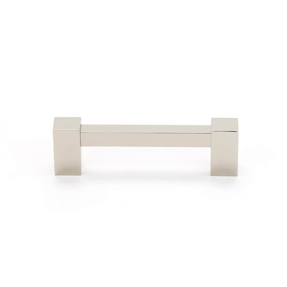 Contemporary II 4" Square Pull w/Polished Nickel Finish