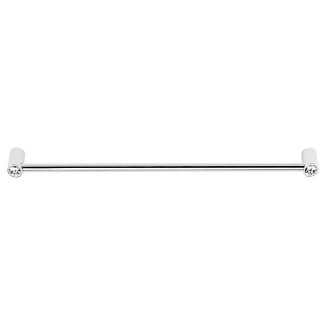 Contemporary Crystal 12" Appliance Pull w/Polished Chrome