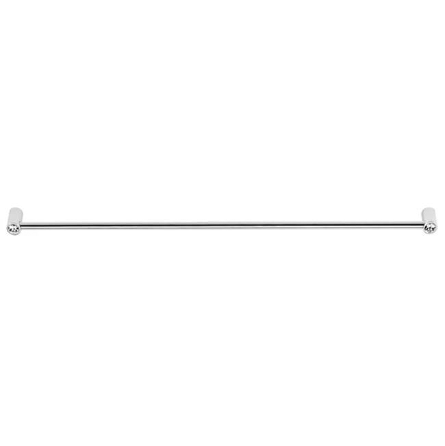 Contemporary Crystal 18" Appliance Pull w/Polished Nickel