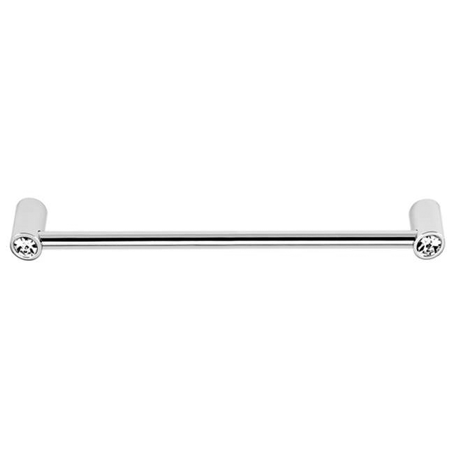 Contemporary Crystal 8" Appliance Pull w/Polished Nickel