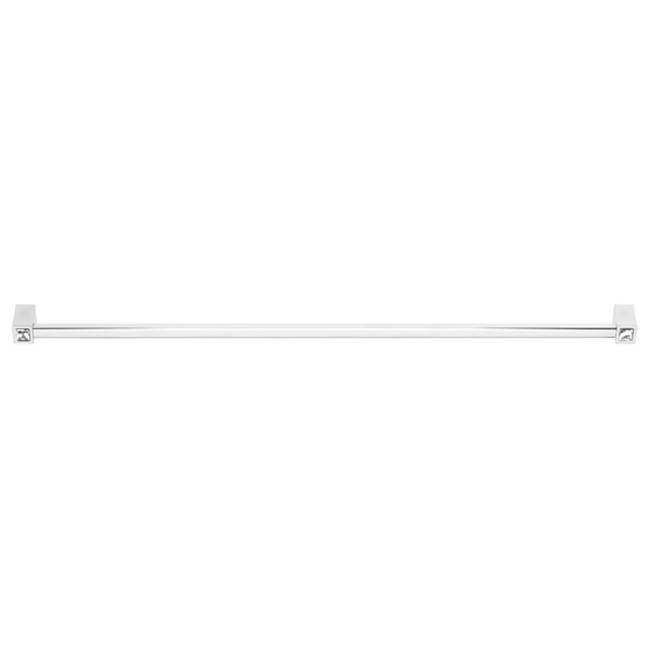 Contemporary Crystal 18" Appliance Pull w/Polished Chrome