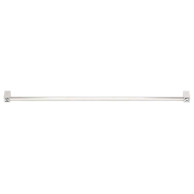 Contemporary Crystal 18" Appliance Pull w/Polished Nickel