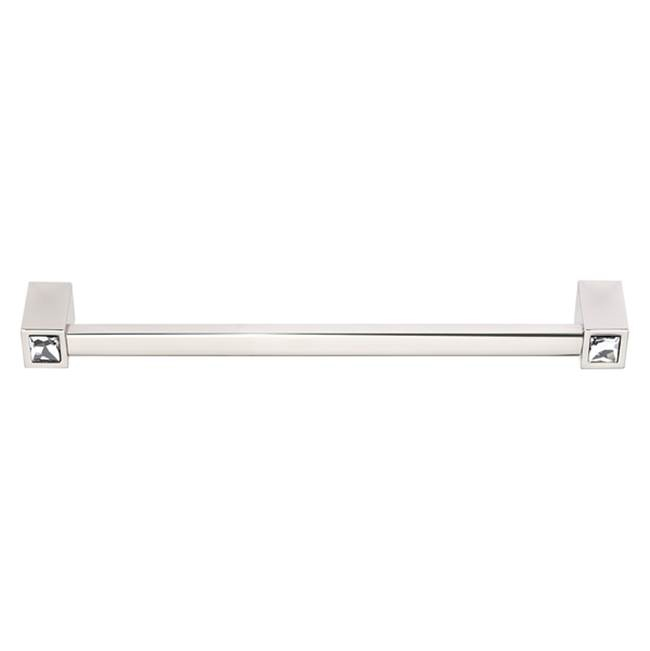 Contemporary Crystal 8" Appliance Pull w/Polished Nickel