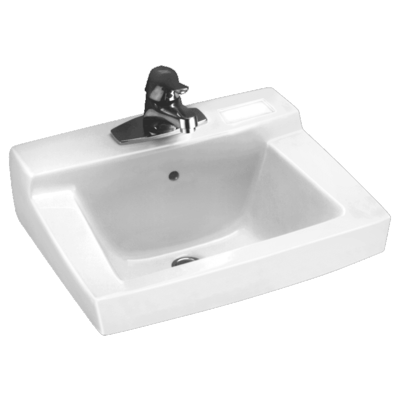 Declyn 18-1/2x17" Wall-Hung Lav Sink in Silver w/4" Faucet Holes