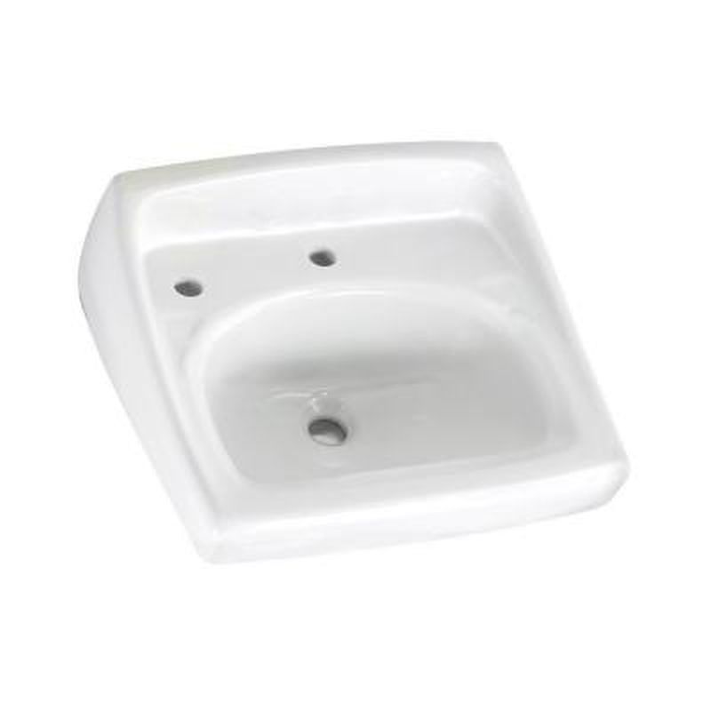 Lucerne 20-1/2x18-1/4" Wall-Hung Lav Sink in White w/1 Faucet Hole