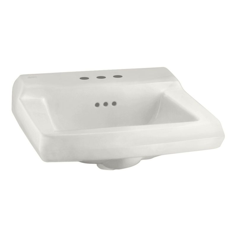 Comrade 20x18-1/4 Wall-Hung Lav Sink in White w/Wall Hanger