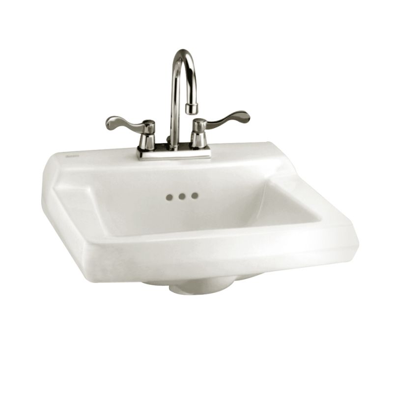 Comrade 20x18-1/4 Wall-Hung Lav Sink in White Concealed Arm