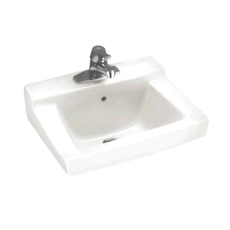 Declyn 18-1/2x17" Wall-Hung Lav Sink in White w/4" Faucet Holes