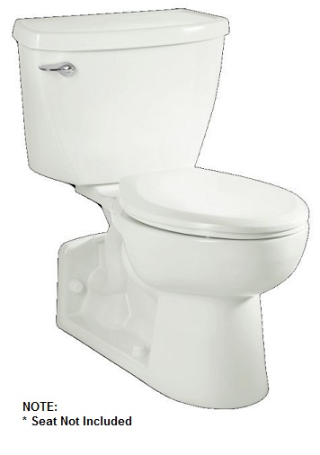 Yorkville 2-pc Toilet No Seat Elongated Pressure-Assisted Back-Outlet White